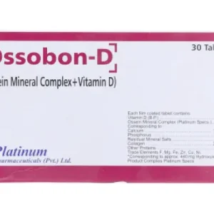 Ossobon-D Tablets: Calcium and Vitamin D Supplement for Bone Health.