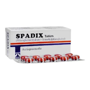 Spadix Tablet: antispasmodic for gastrointestinal and urinary tract spasms.