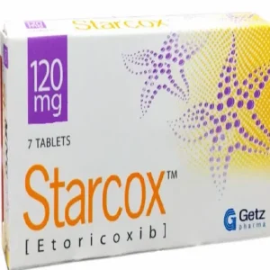 Starcox 120mg Tablets, a painkiller used to reduce pain and inflammation in the joints .
