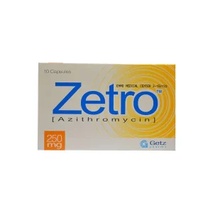 Zetro 250mg: treatment for lower respiratory tract infections.