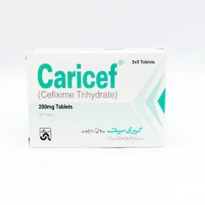 Caricef Tablet - Cefixime 400mg antibiotic for bacterial infections.