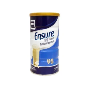 The image shows a bottle of Ensure Milk, a nutritional shake