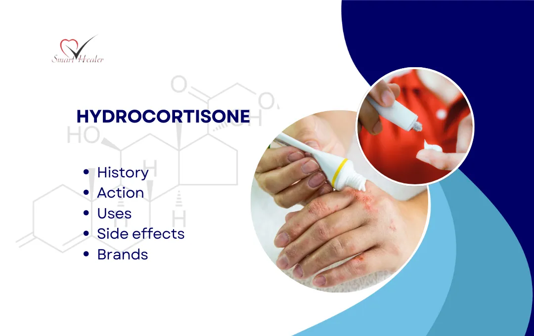 Hydrocortisone, History, Action, Best Uses, Side effects, Dosage and 15 Brands.