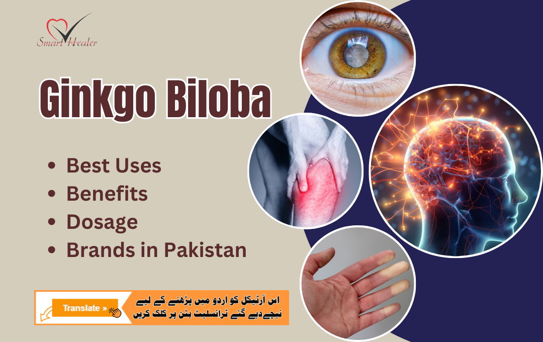 Ginkgo biloba Best Uses, Benefits, Dosage, Side effects & 5 Brands in Pakistan
