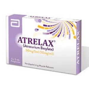 Atrelax Injection contains Atracurium Besylate, a neuromuscular blocking agent used in anesthesia to induce muscle relaxation.